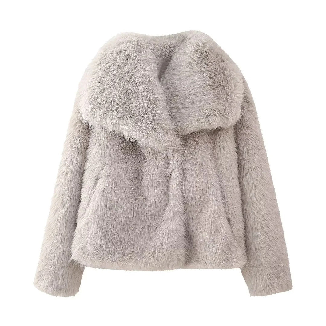 Manteau en Fausse Fourrure Manhattan