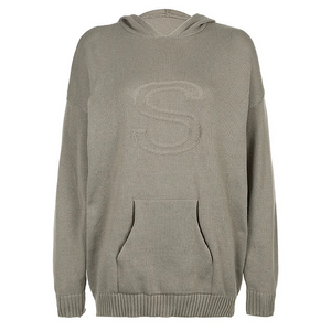 Hoodie Tricoté S Embossé